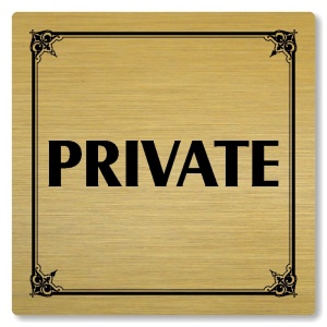 Private, 80x80mm, zlatá, Nebraska